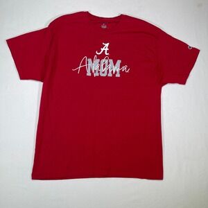 Champion Alabama Crimson Tide Mom T Shirt Red XL Short Sleeve Graphic Tee